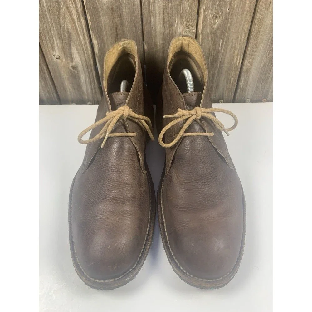 Frye Hudson Chukka 87091 Mens Brown Leather Lace Up Chukkas Boots Size 12